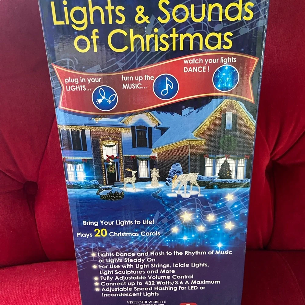 Lights & Sounds of Christmas - Blue Outdoor Holiday Light Display